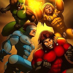 [Iceman Blue] Cosmic Heroes 1 [Eng] – Gay Comics