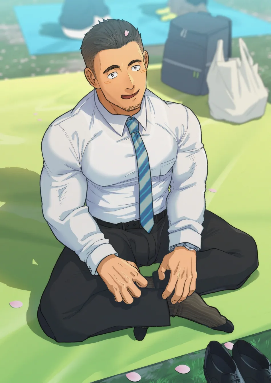 [Ofton Souko (Gorou Naoki)] Hanami with Sakamoto [Eng] — 006