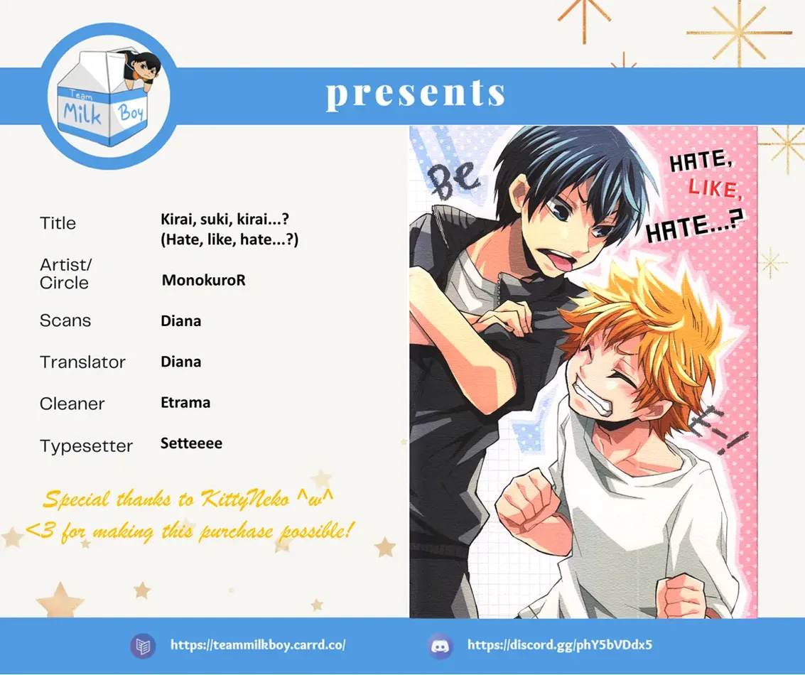 [Monokuror] Hate, Like, Hate… – Haikyuu!! dj [ENG] — 001