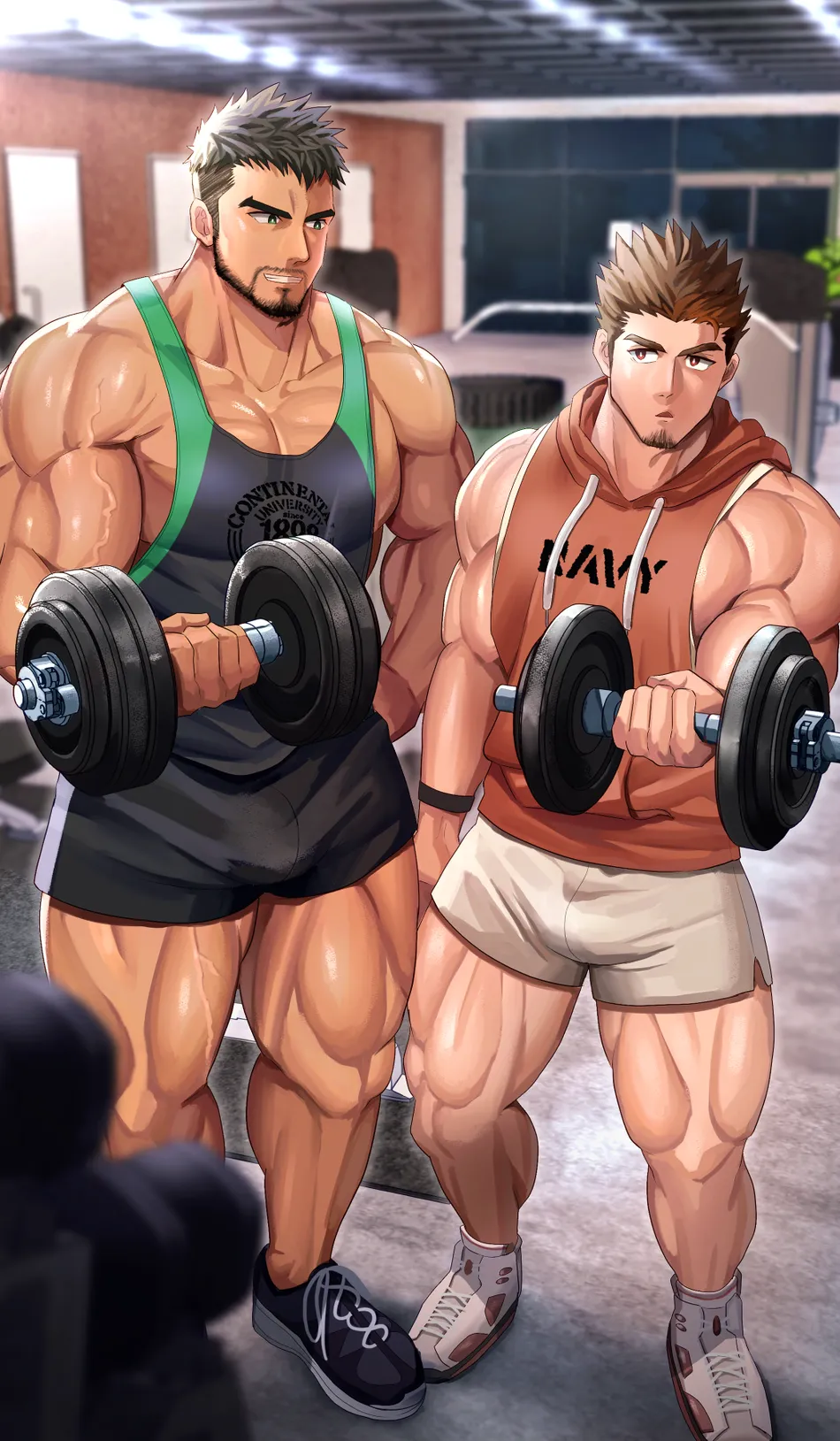 Animation: Perverted mating training at the gym late at night by izukonohito — 001