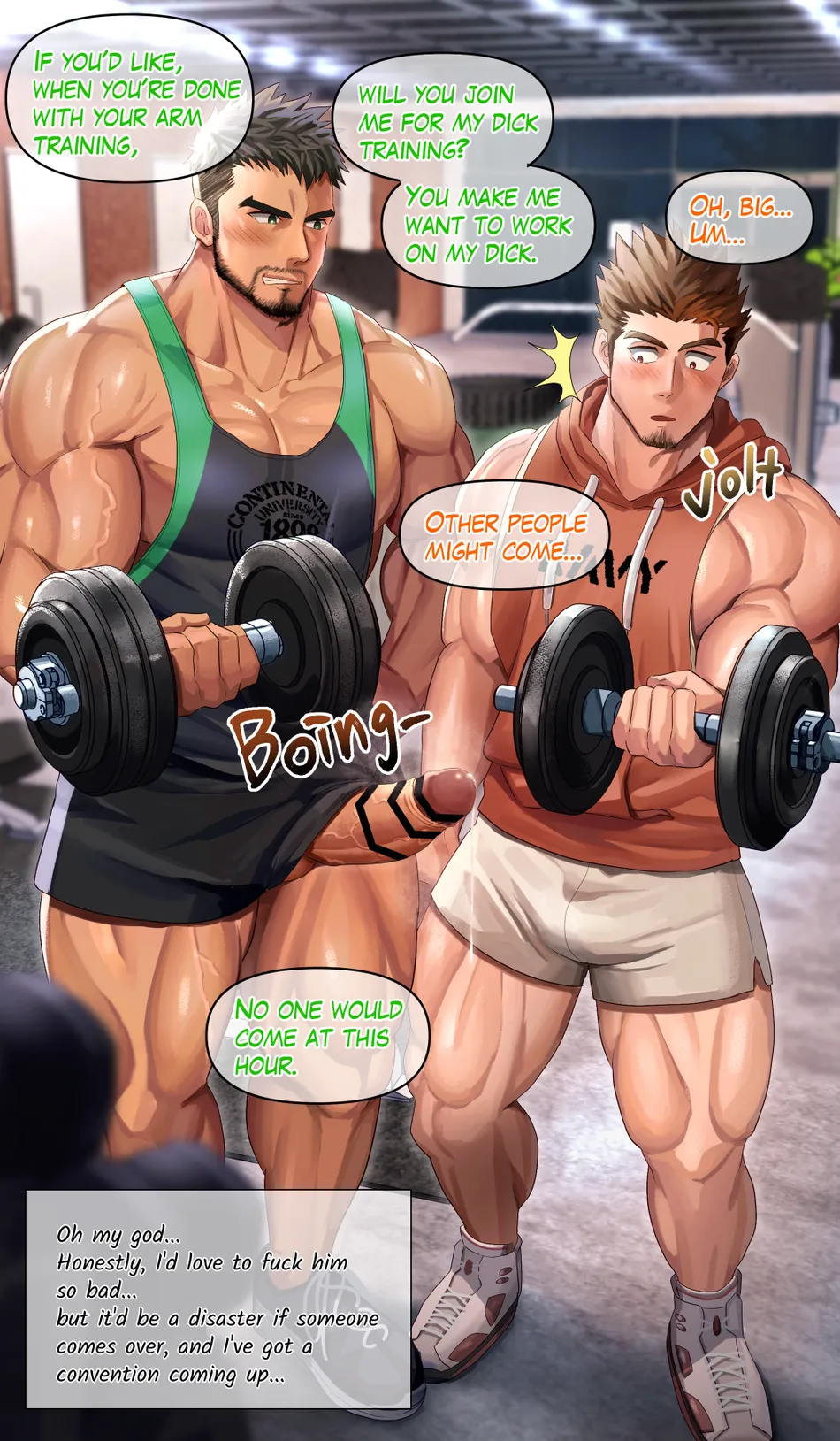 Animation: Perverted mating training at the gym late at night by izukonohito — 011