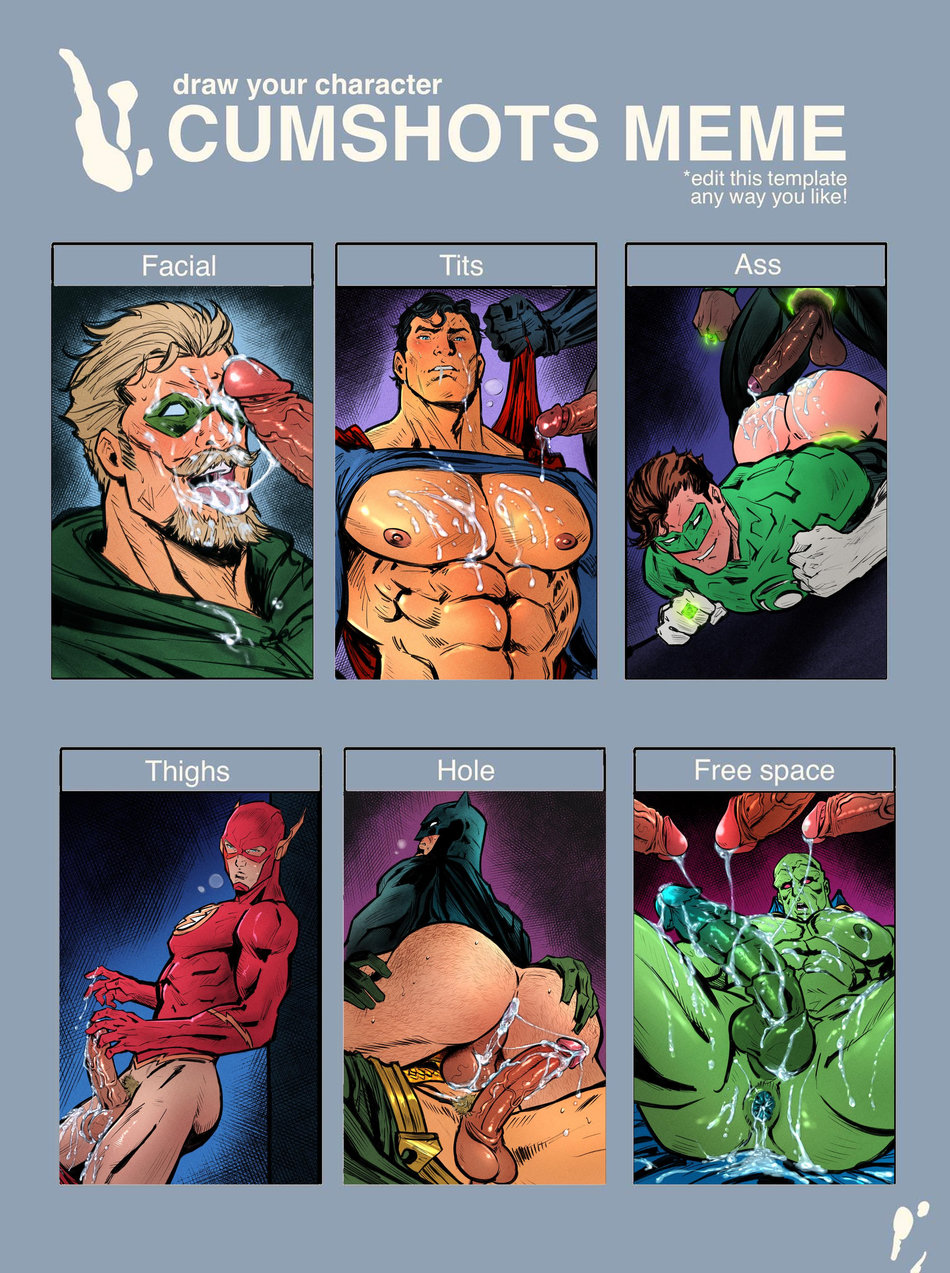 [Phausto] Justice League Cumshots — 001