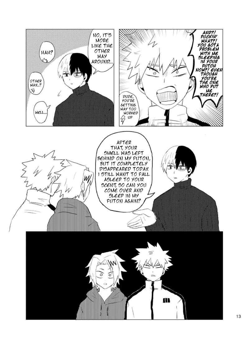 [Hogaraka Takashi-kun] Doki Doki Bed Sharing – Boku no Hero Academia dj [Eng] — 012