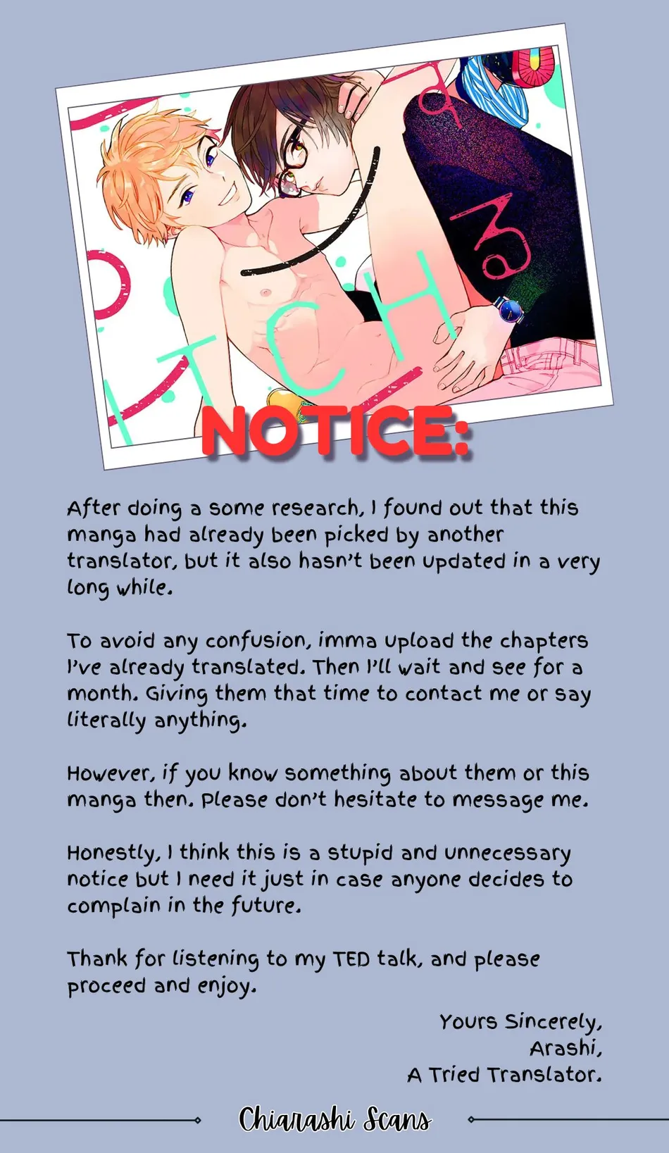 [Tamekou] Son of a Bitch in Love [Eng] {Chiarashi Scans} (c.1-4) — 001