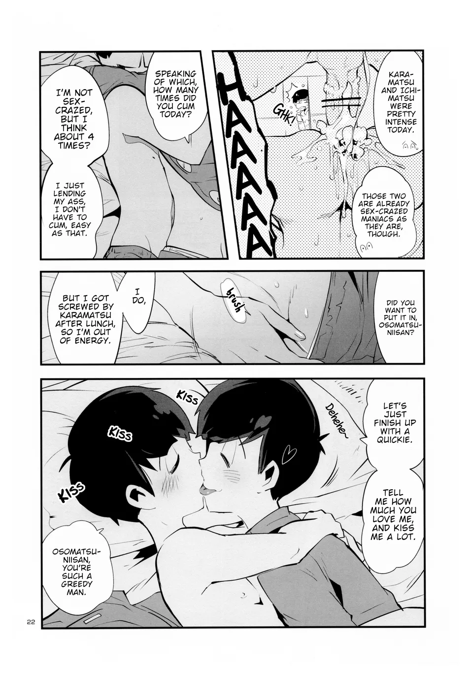 [Assault Machine Gun (Yaminabe Erika)] Nikubenki no Juushimatsu-kun ni wa Taisetsuna Yume ga Arimasu – Osomatsu-san dj [Eng] — 024