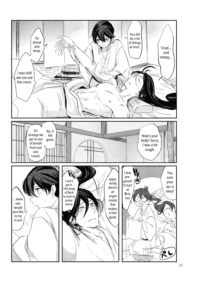 [Honnin Fuzai (Tsujigiri Mob Oji-san)] Questionable Health and Physical Education First period – Touken Ranbu dj [Eng] — 022