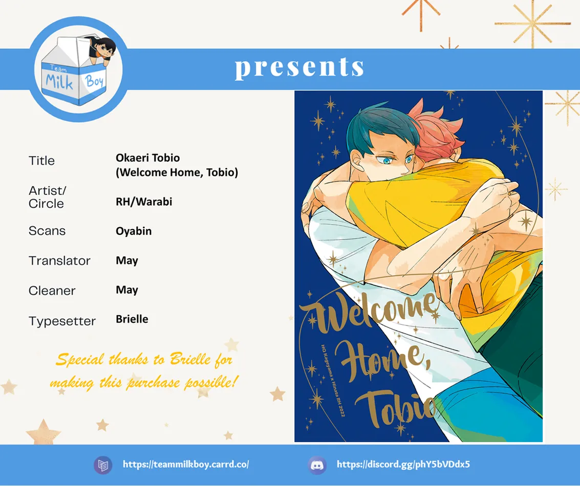 [RH (Warabi)] Okaeri Tobio – Haikyuu!! dj [Eng] — 001