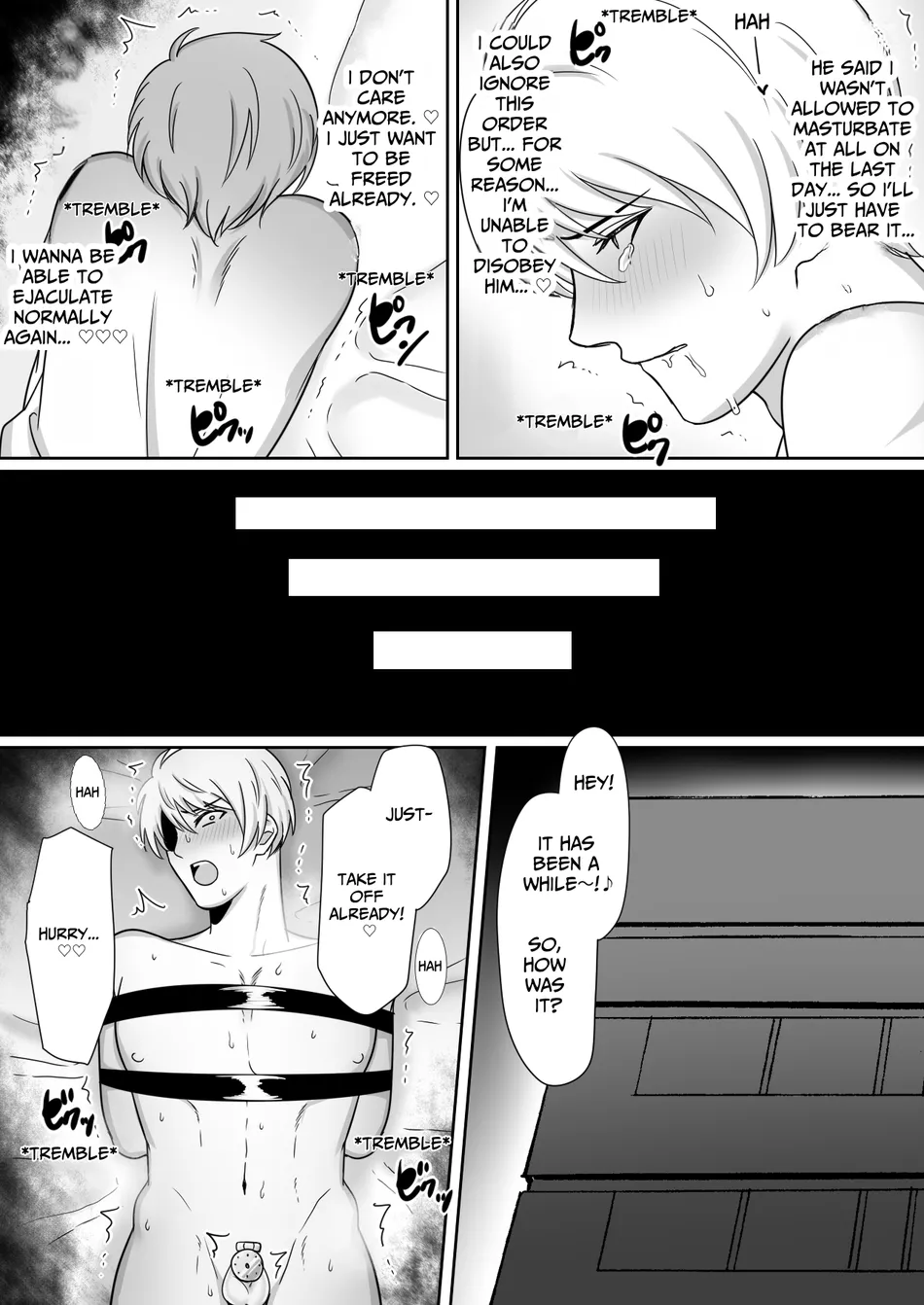 [Arashiki] I Tried Out Being Toyed With While Wearing A Flat Chastity Belt [ENG] — 010
