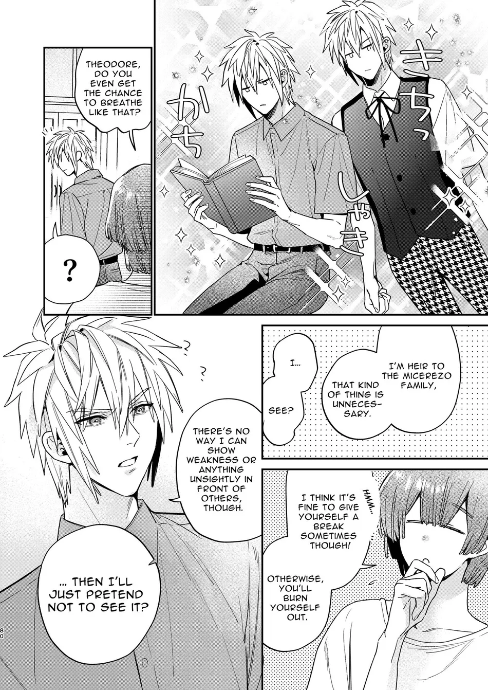[niwaniwa (Oova Akiru)] Tensei Mob wa BL-gee no Sekai de Hamerare Kouryakusaremashita!? 2 | Sex with the Love Interest! But I’m an NPC! 2 [Eng] — 080
