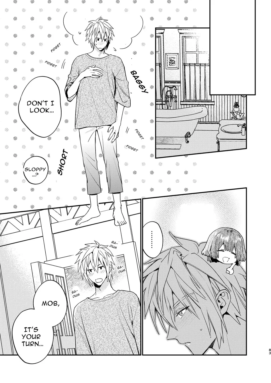 [niwaniwa (Oova Akiru)] Tensei Mob wa BL-gee no Sekai de Hamerare Kouryakusaremashita!? 2 | Sex with the Love Interest! But I’m an NPC! 2 [Eng] — 083