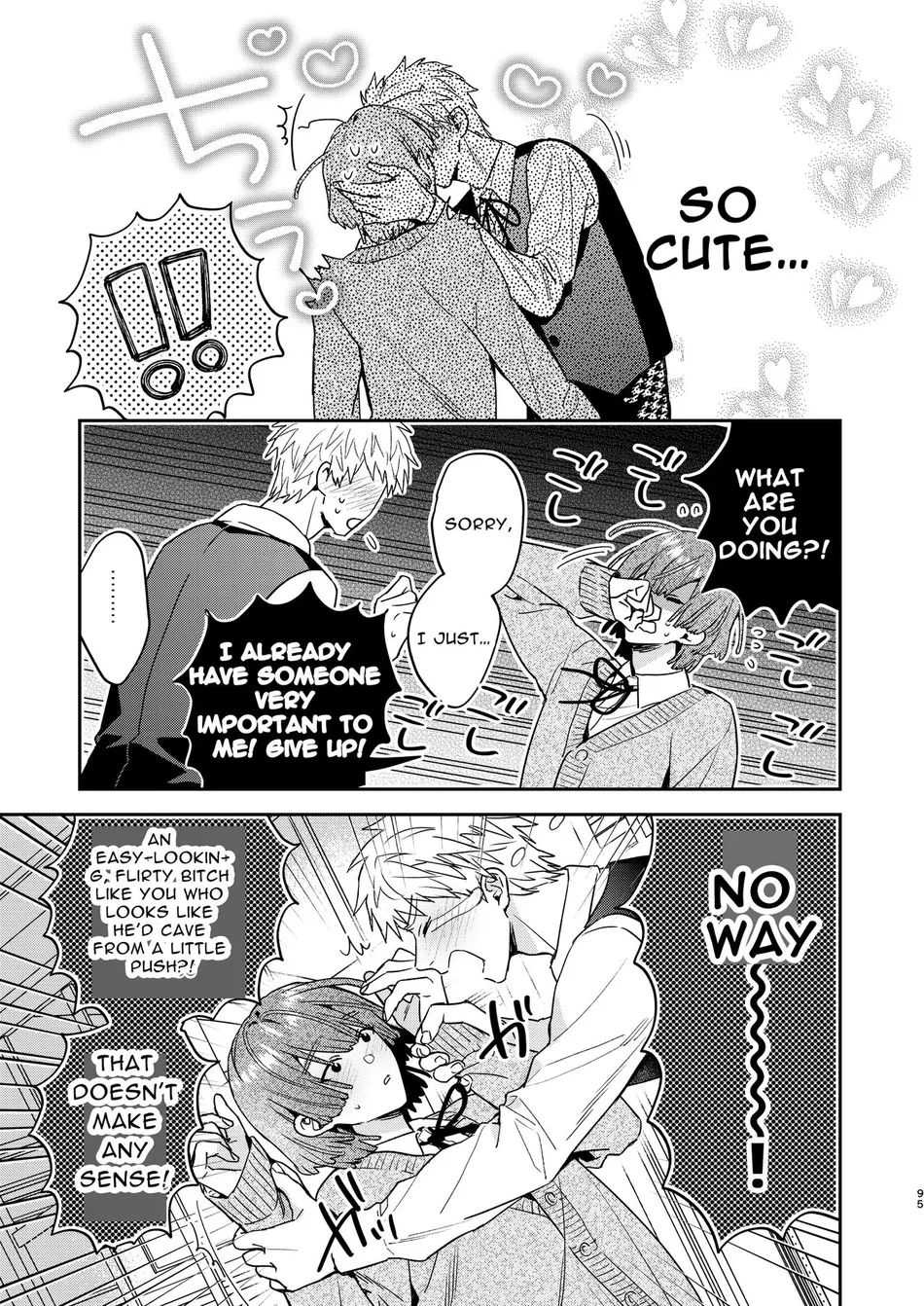 [niwaniwa (Oova Akiru)] Tensei Mob wa BL-gee no Sekai de Hamerare Kouryakusaremashita!? 2 | Sex with the Love Interest! But I’m an NPC! 2 [Eng] — 095