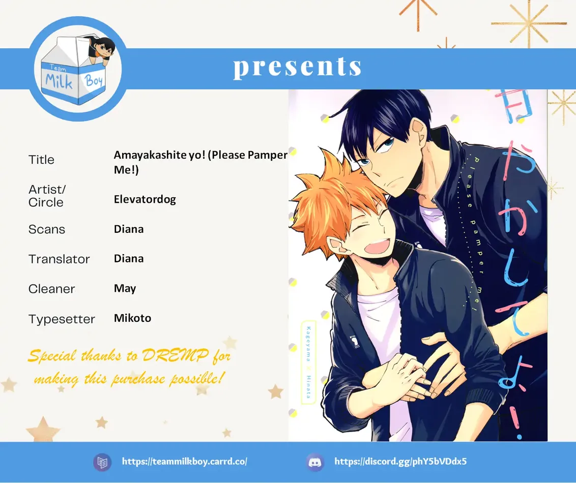 [Elevatordog] Amayakashite yo! – Haikyuu!! dj [Eng] — 001