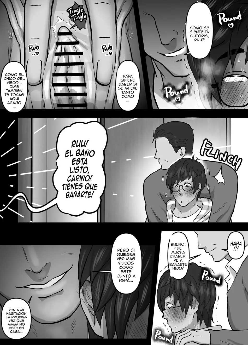 [Onoko Ya Honpo (Kamiwo Akira)] Watching Porn Videos Alone with my Dad – COMO VER VIDEOS PORNO A SOLAS CON MI PAPA [Spa] — 010