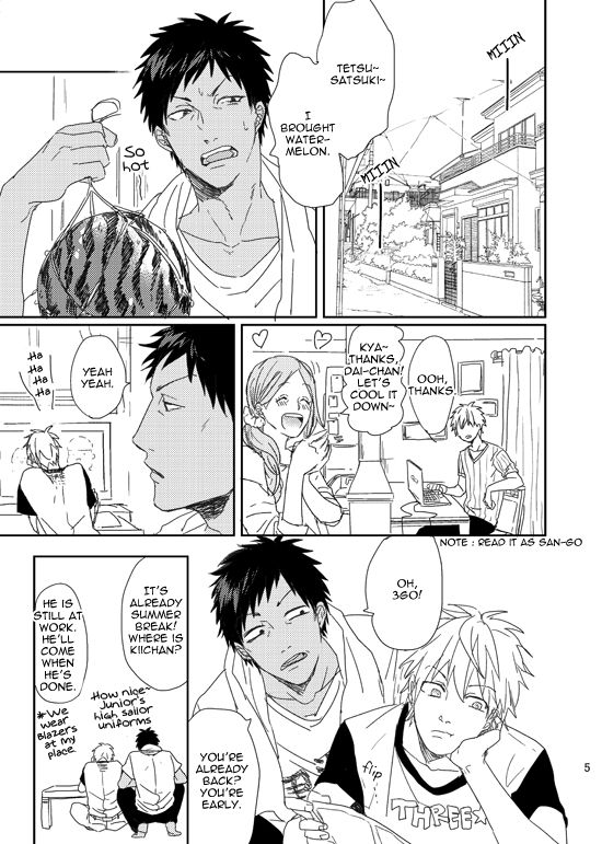 [Ogeretsu (Tanaka)] Sunny Syrup – Kuroko no Basket dj [Eng] — 002