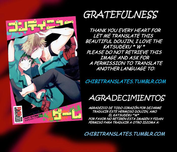 [bb (ume)] Continue Game – My Hero Academia dj [Esp] — 001