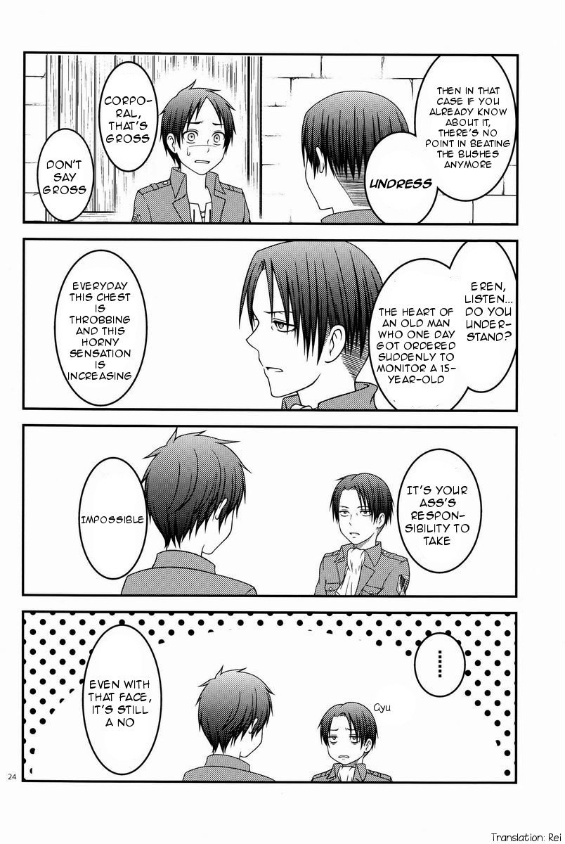 [Sakananohone (maza-)] Baka Ie. Ore wa Motomoto Kekkou Eren ni Yasahii… Call It Stupid. Im Only Gentle to Eren Naturally… [Eng] — 022