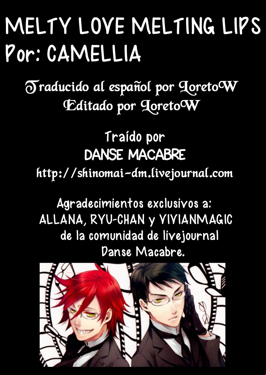 [CAMELLIA] Kuroshitsuji dj – Melty Love Melting Lips [Spanish] — 001