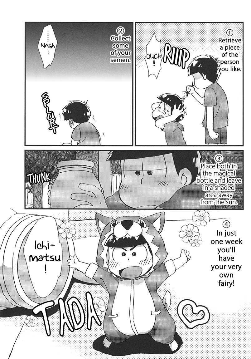 [MatsuCha/ Matcha] Osomatsu-san dj – Onaho yousei kara matsu o teniireta Ichimatsu no hanashi! [Eng] — 004