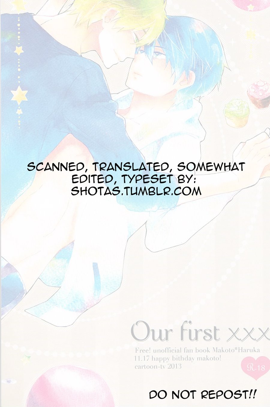 [cartoon-tv (uyu)] Free! dj – Our First XXX [Eng] — 002