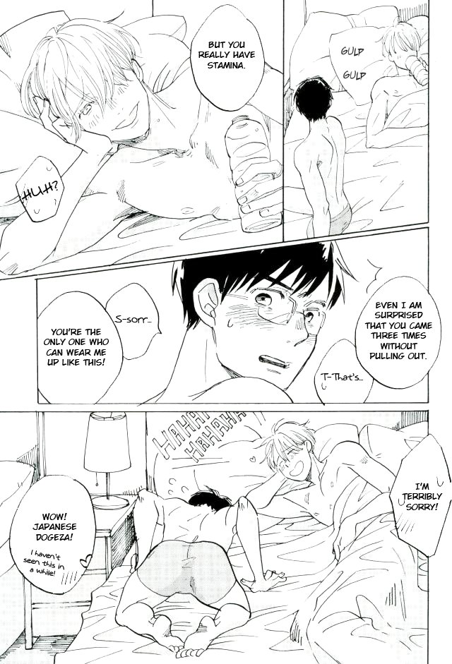 [Yamawarau (kuromamekuro)] Yuri!!! on Ice – Boku kara kimi e no okurimono [Eng] — 035