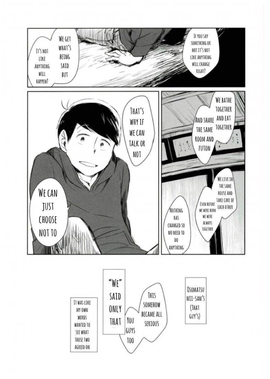 [Mochinue Akenokalas] Sore Wa Mohaya Chinmoku To Shite – Osomatsu San dj [Eng] — 016