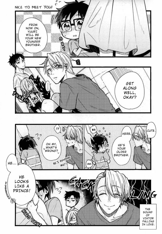 [Mitsuno Hachi (posy)] Watashi no atarashiku dekita ototo wa totemo kawaIdesu! – Yuri on Ice dj [Eng] — 003