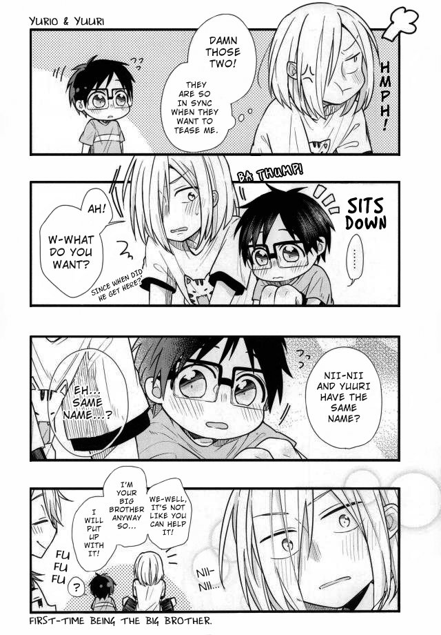 [Mitsuno Hachi (posy)] Watashi no atarashiku dekita ototo wa totemo kawaIdesu! – Yuri on Ice dj [Eng] — 008