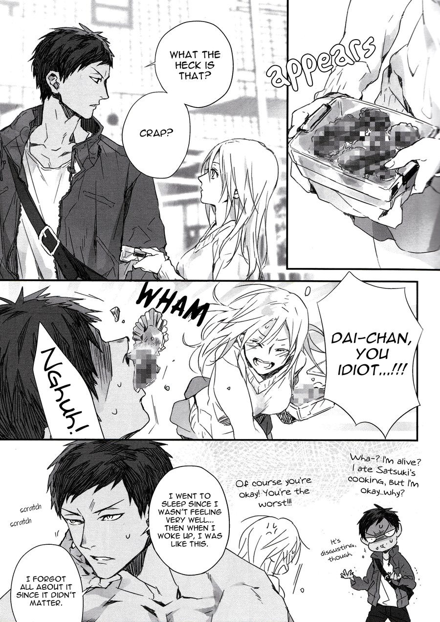 [inumog / Fujino] Kuroko no Basket dj – Aomine-kun ga Tenohira Size ni Narimashite [Eng] — 009