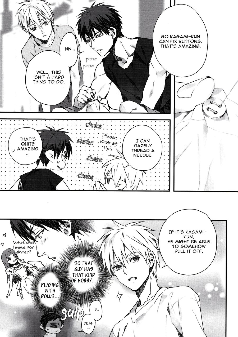 [inumog / Fujino] Kuroko no Basket dj – Aomine-kun ga Tenohira Size ni Narimashite [Eng] — 011