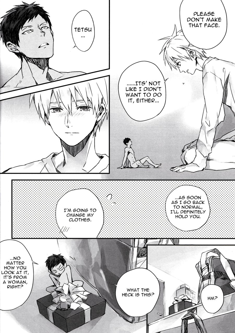 [inumog / Fujino] Kuroko no Basket dj – Aomine-kun ga Tenohira Size ni Narimashite [Eng] — 024