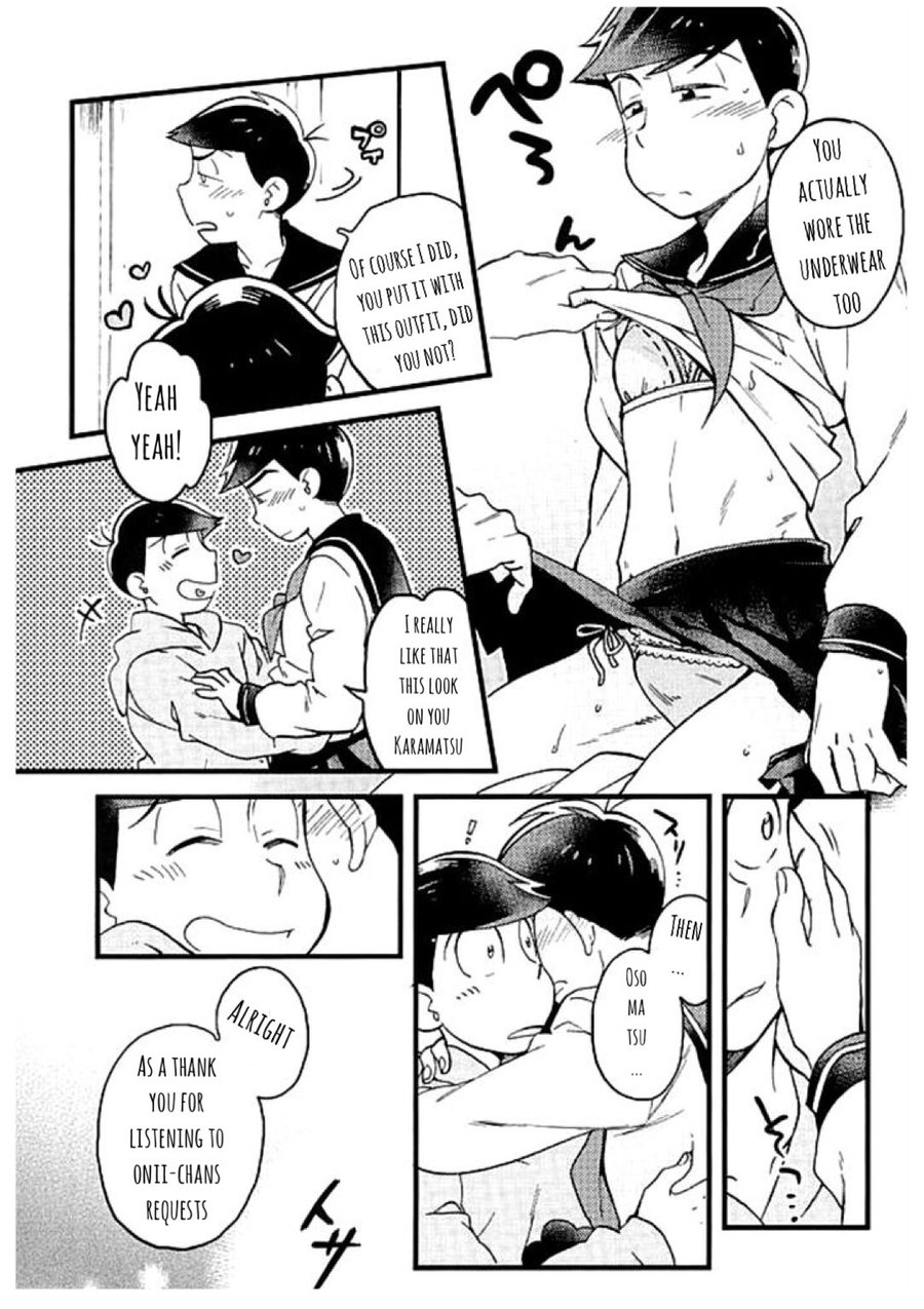 [SEIKA/ Mizu Katsuki] Osomatsu-san dj – KOSUPURE desho ♡ desho ♡~sera fuku o nugasanaide hen~ [Eng] — 008