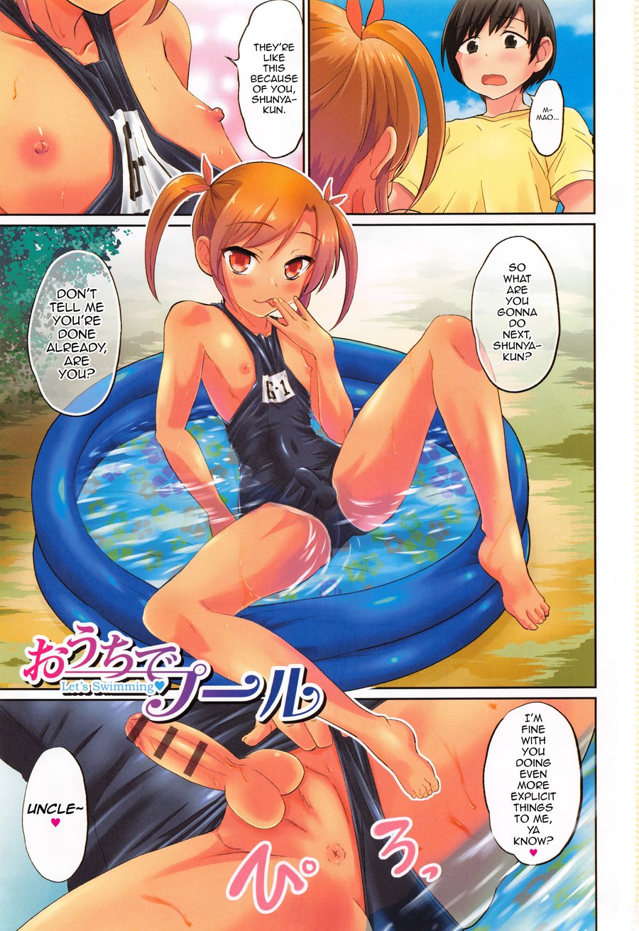 [Hanamaki Kaeru] Ouchi de Pool -Let’s Swimming♥- (Otokonoko Friends) [Eng] — 001