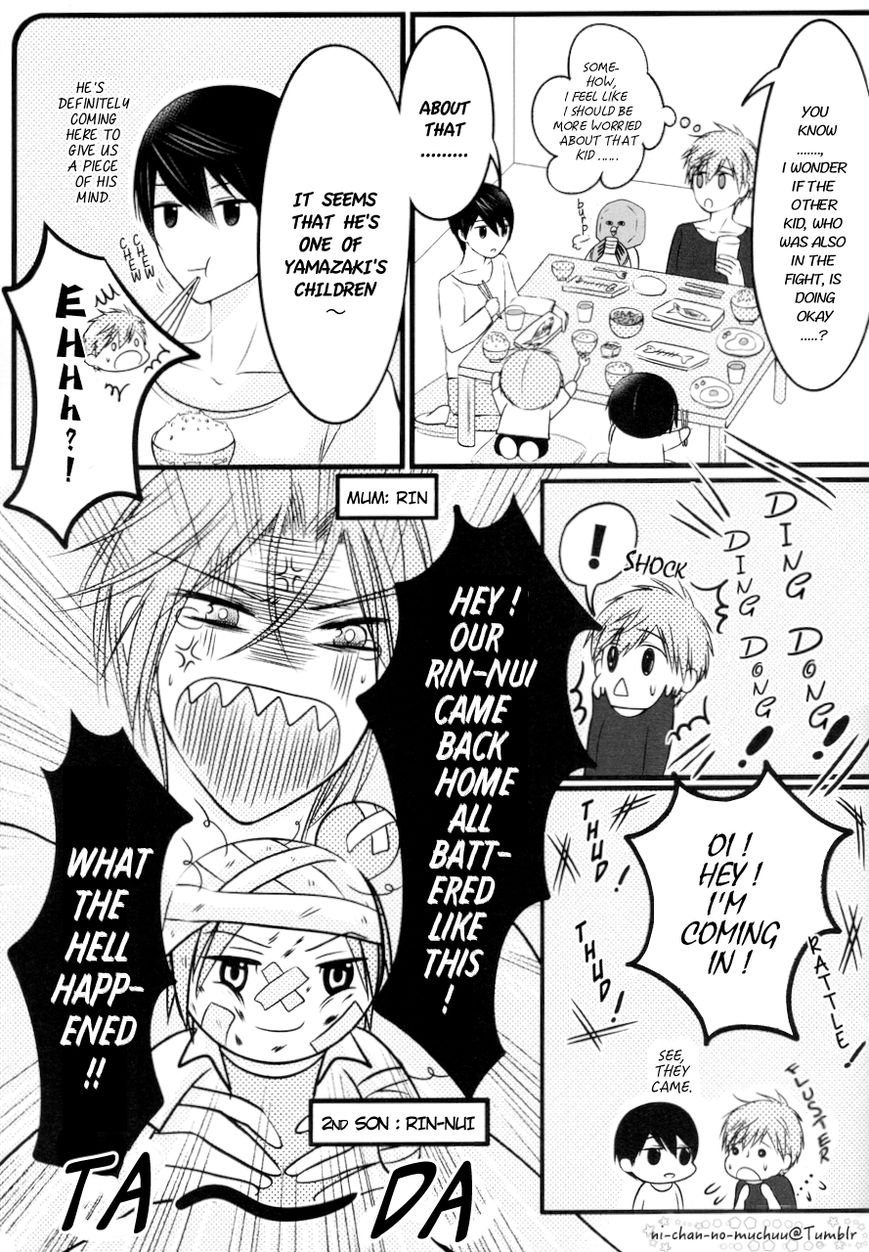 [Kimamaboshi (Romi)] Free! dj – Shiawase! Tachibana Family (part2) [Eng] — 009