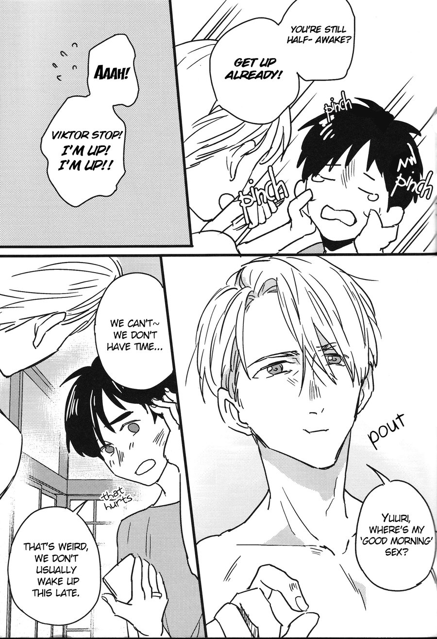 [Nijuu Hikigane (Atsu)] Boku no Kareshi ga 16-sai ni Narimashita – Yuri!!! on ICE dj [Eng] — 036