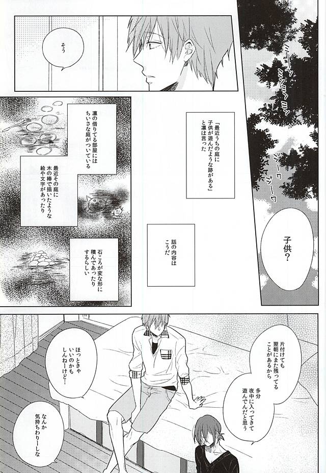 [Cordless Bungee (Cajilo)] Free! dj – Okubyoumono no Yoru to Tsume. Midnight and Nail of Chicken [JP] — 002