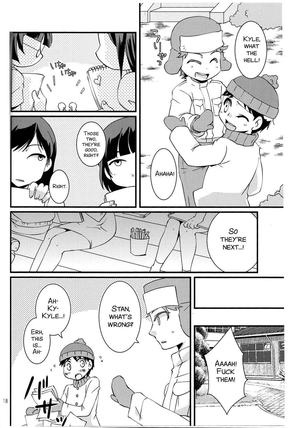 [Crystal Boy, Wanriky (Kumaneko, Wanriky)] Ore-tachi Isshou! Zuttomo da yo! – South Park dj [Eng] — 018