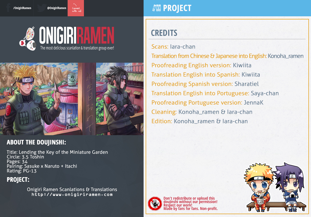 [3.5 Toushin] Lending the Key of the Miniature Garden – Naruto dj [Eng] — 001