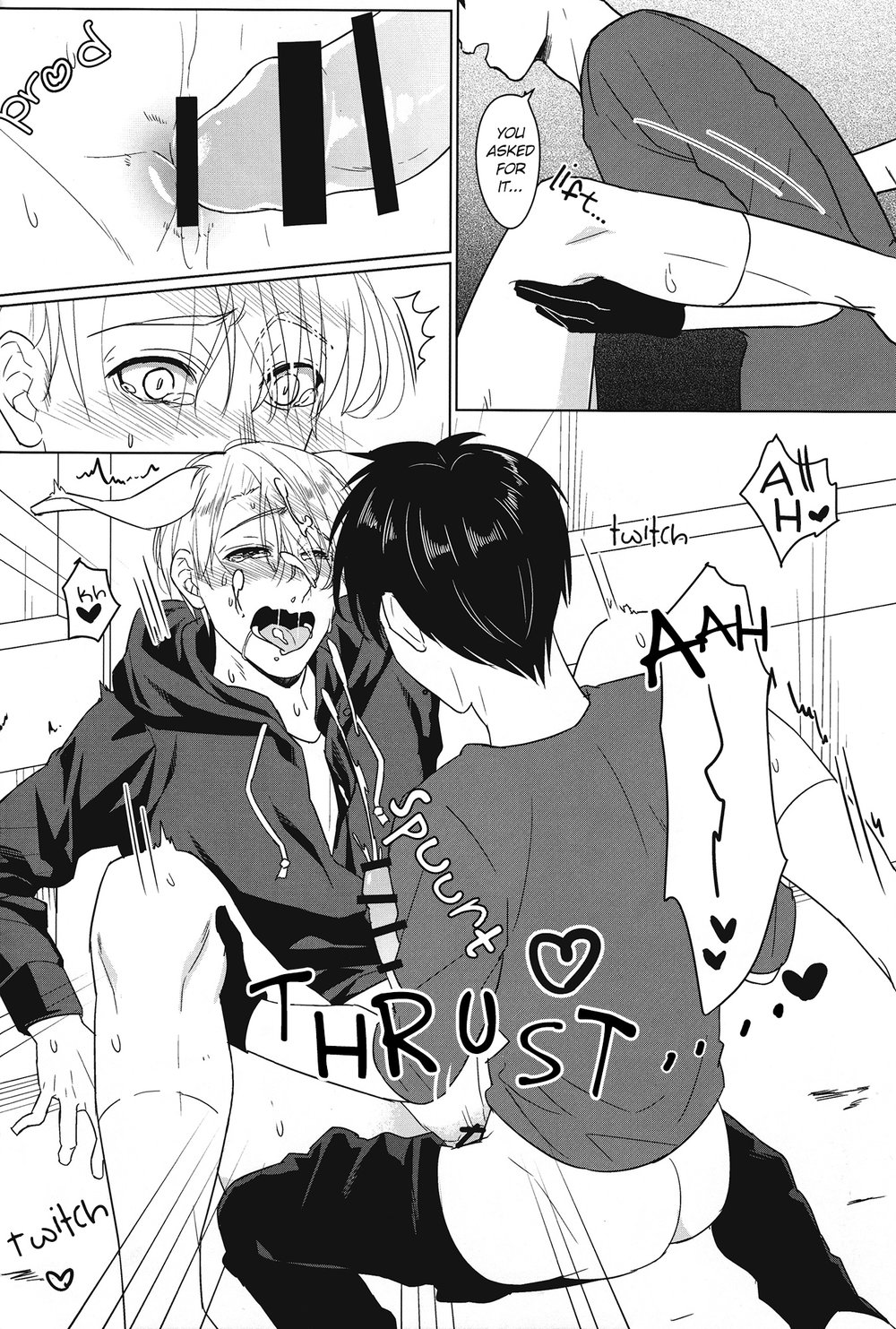 [Pinthiku (Terere)] Netsujou usagi no nadame kata to wa – Yuri!! on Ice dj [Eng] — 012