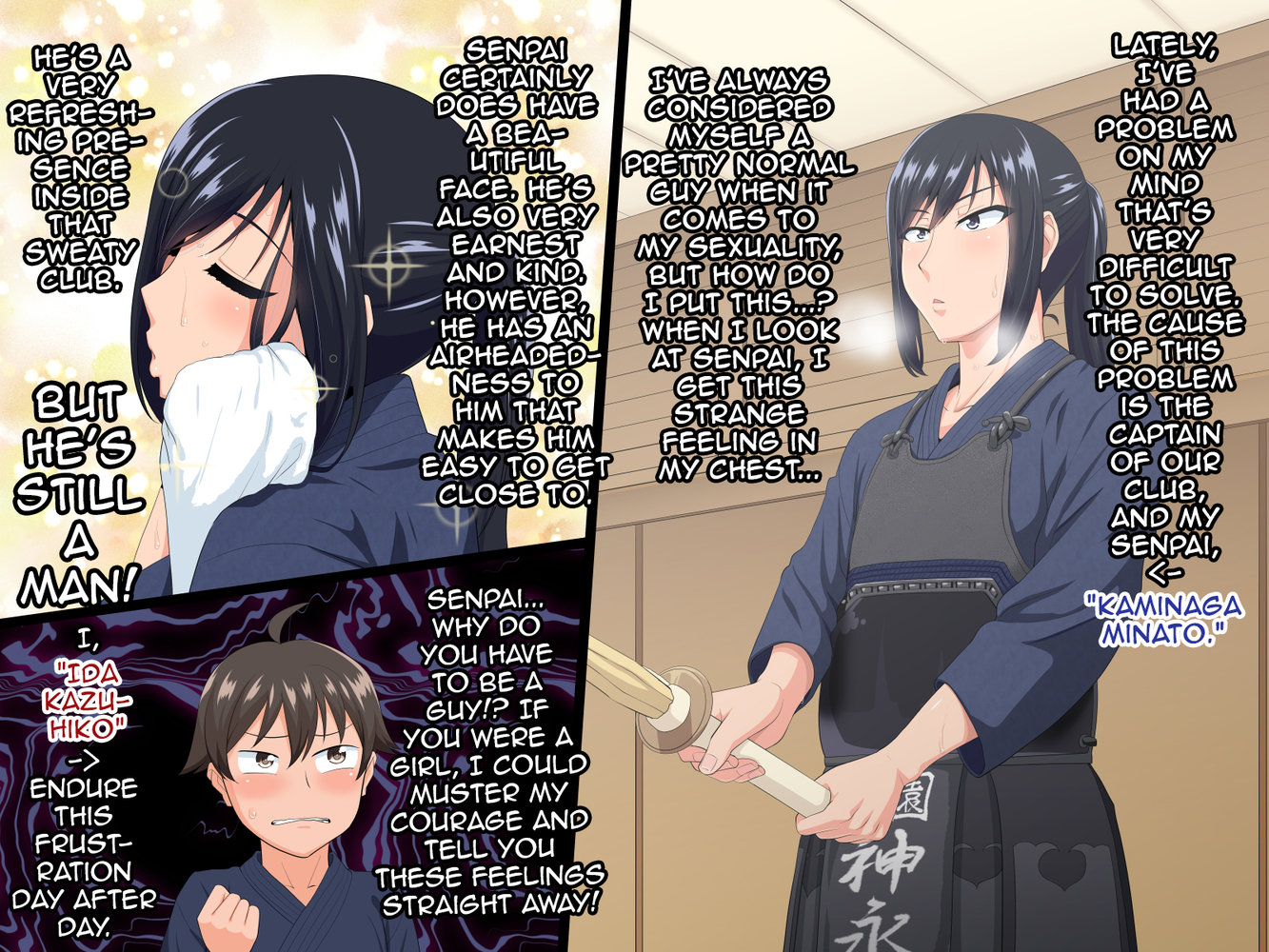 [Yuunagi no Senryokugai Butai (Nagi Ichi)] Senpai (♂) Kanojo (Kari) [Eng] — 002