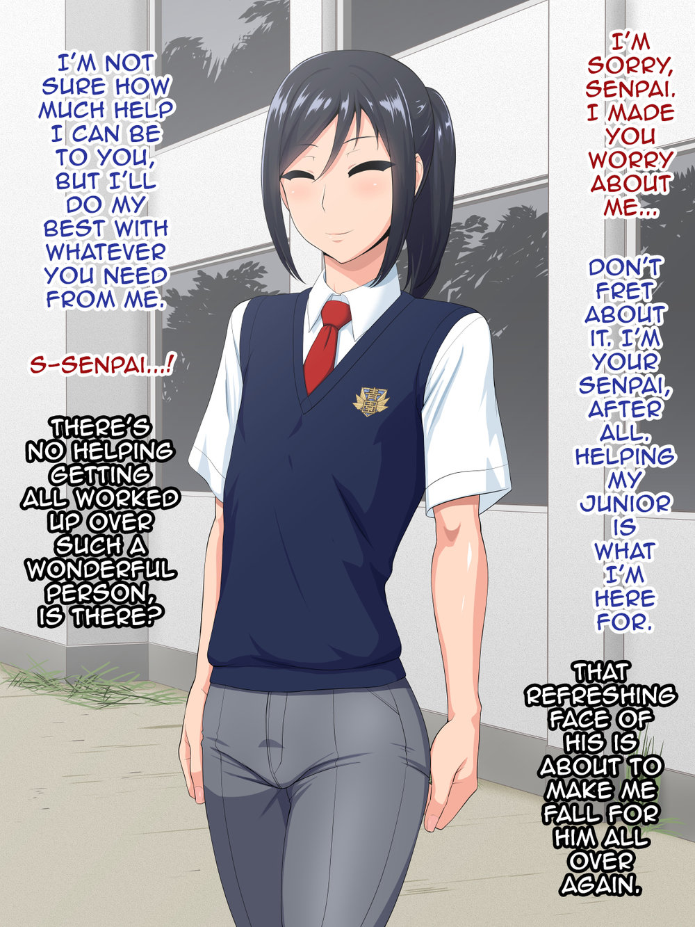 [Yuunagi no Senryokugai Butai (Nagi Ichi)] Senpai (♂) Kanojo (Kari) [Eng] — 004