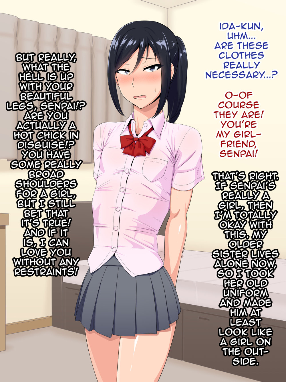[Yuunagi no Senryokugai Butai (Nagi Ichi)] Senpai (♂) Kanojo (Kari) [Eng] — 011