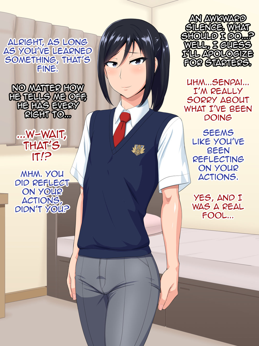 [Yuunagi no Senryokugai Butai (Nagi Ichi)] Senpai (♂) Kanojo (Kari) [Eng] — 057