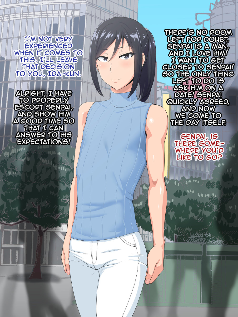 [Yuunagi no Senryokugai Butai (Nagi Ichi)] Senpai (♂) Kanojo (Kari) [Eng] — 062