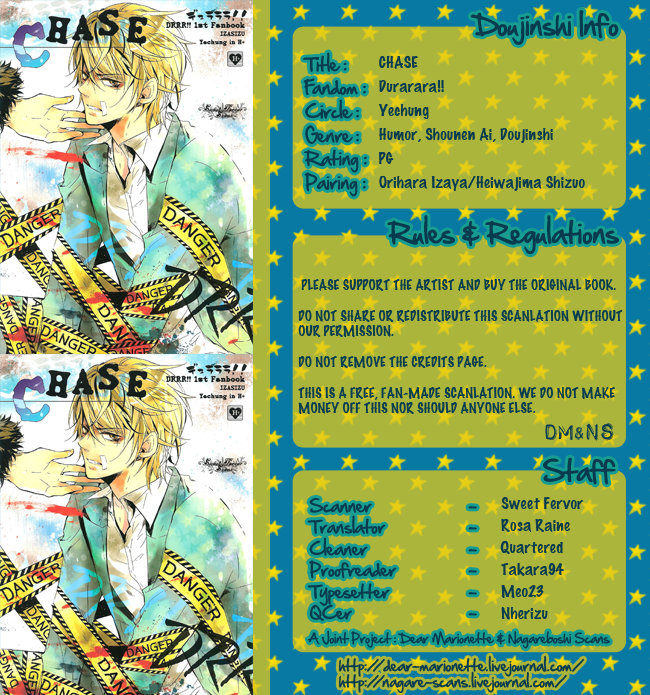 [Yeehung] Durarara!! dj – Chase [Eng] — 001