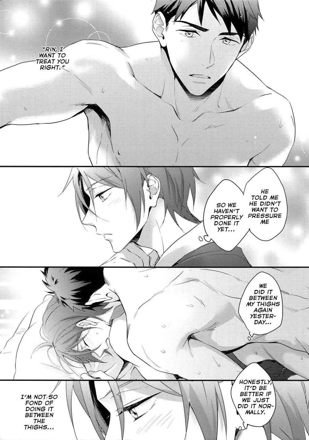 [PureSlider. (Matsuo)] Rin Matsuoka’s First Everything – Free! dj [Eng] — 006