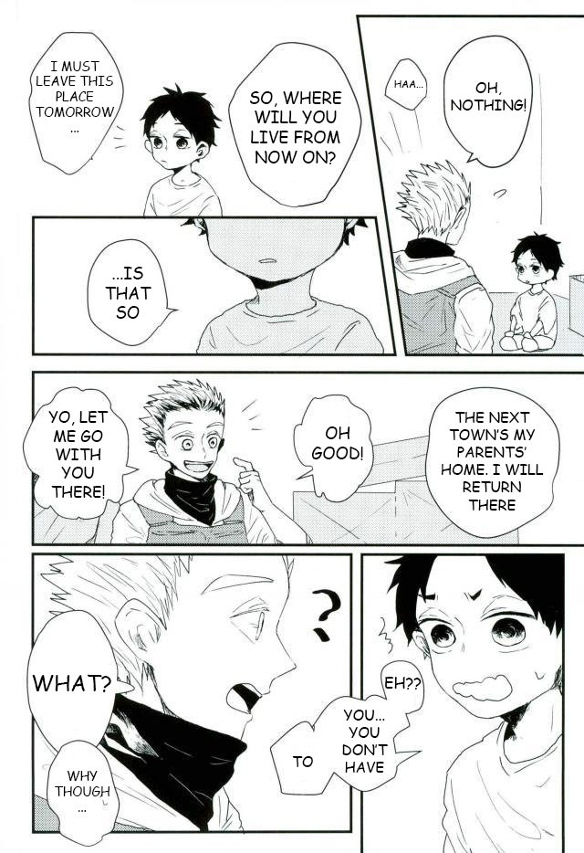 [Sakamoto] Nakimushi Shounen to Seinen Shoko 1 – Haikyuu!! dj [Eng] — 016