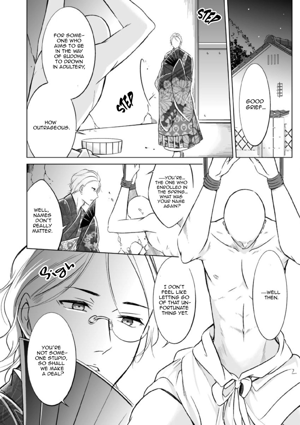 [Mikumo Yuzuru] Otoko ni Dakareru Tameni Umarete Kita (update c.4-9) [Eng] — 191