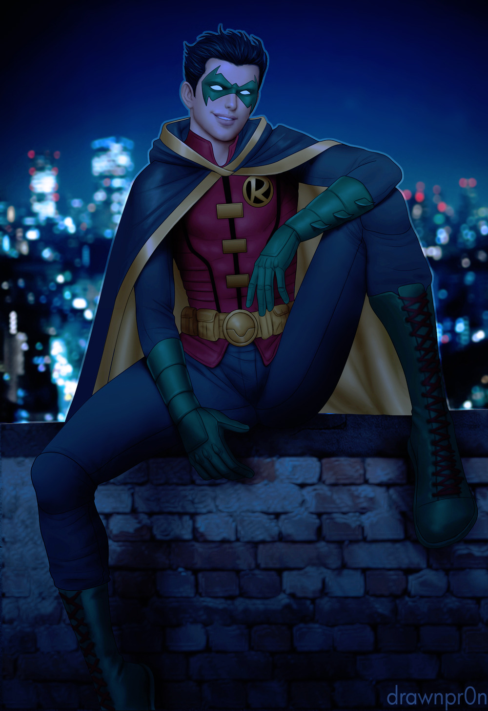[drawnpr0n] Damian Wayne (Robin) — 001