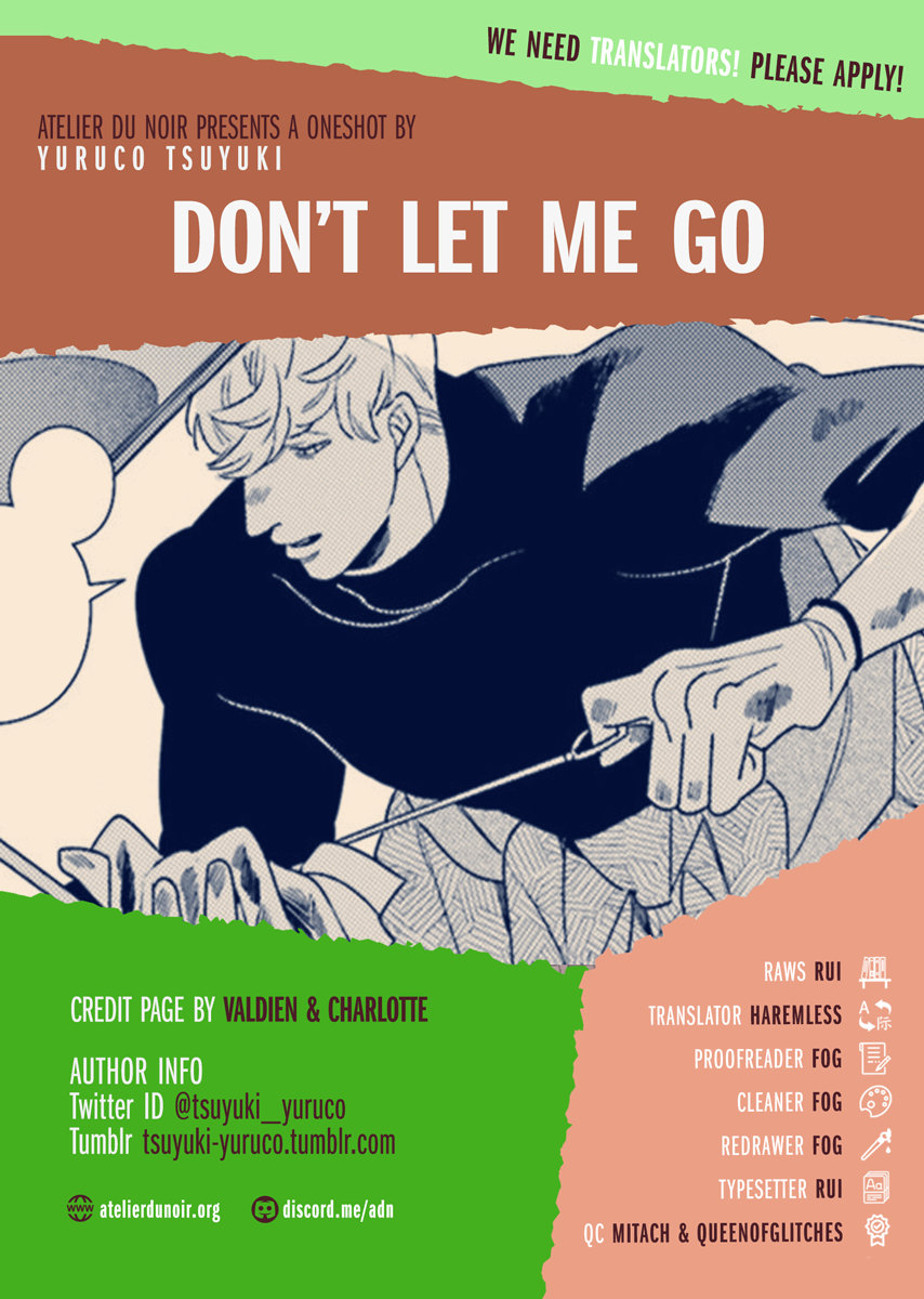 [Tsuyuki Yuruco] Don’t Let Me Go (Nikutaiha BL c.3) [Eng] — 001