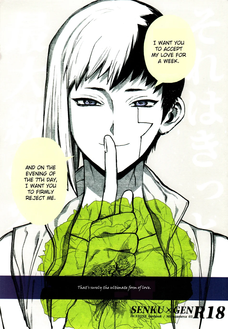 [Mizugameya] Sore wa kitto Saidaikyuu no Ai – Dr. Stone dj [Eng] — 001